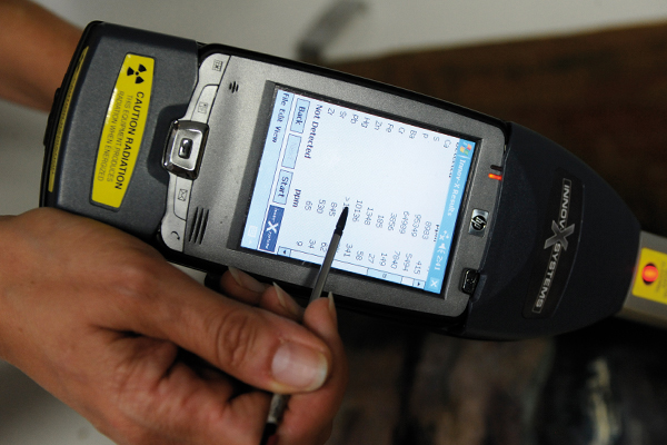 The measured data, displayed on the machinePhoto: Gyula Czimbal (MTI)